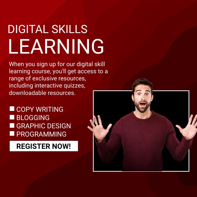 Digital Skills Agency Flyer Template | PosterMyWall