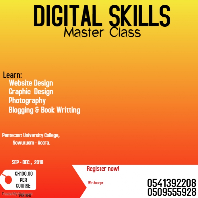 Digital Skills Training Flyer Template | PosterMyWall