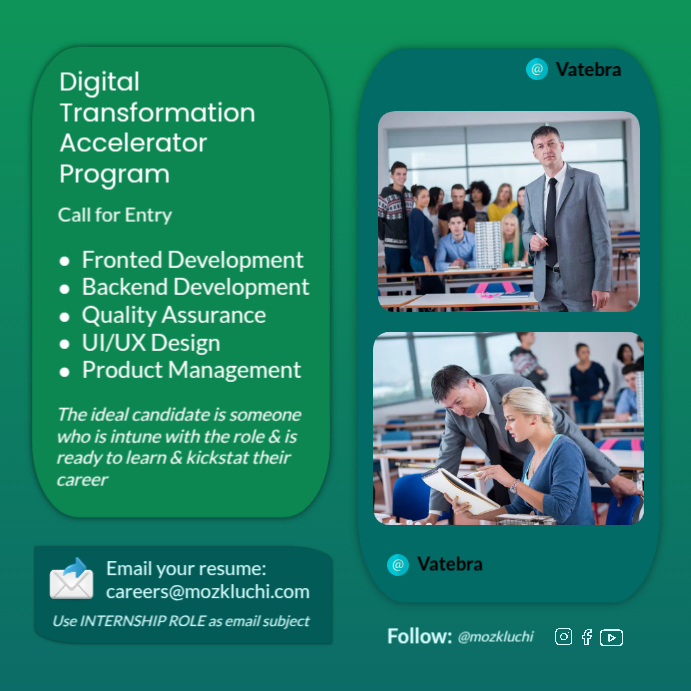 Digital Transformation Accelerator Program Instagram Post template