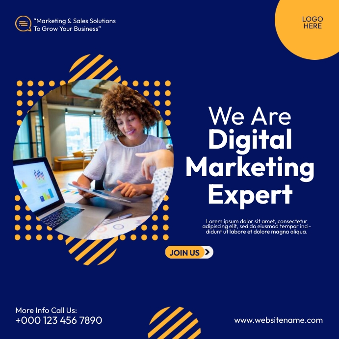 Digitl Marketing Expert Instagram na Post template