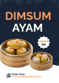 Hitam Dimsum Promotion A2 Template