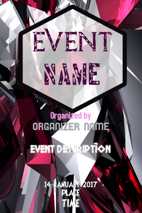 DINAMIC EVENT DESIGN Plakat template