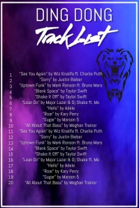 157+ Free Templates for 'Track list' | PosterMyWall