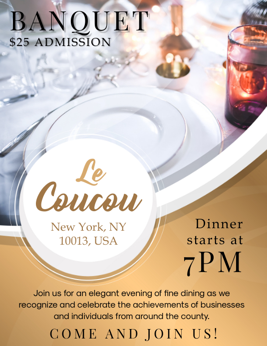 Banquet Flyer Template For Your Needs