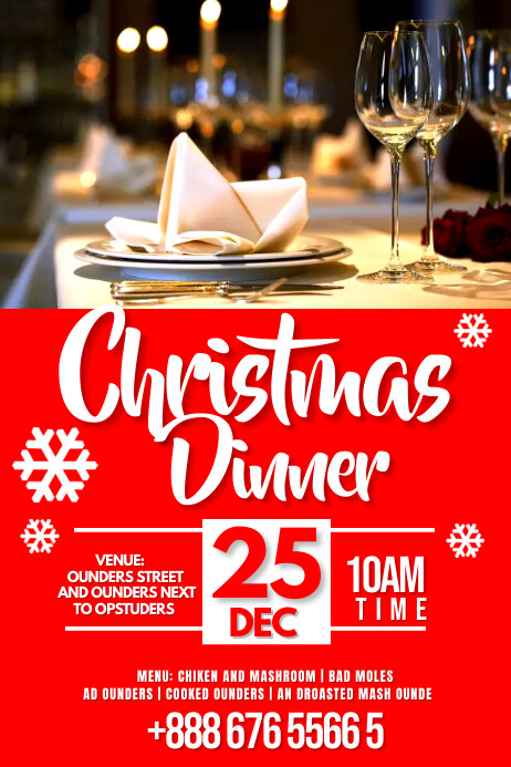 dinner celebration Template | PosterMyWall