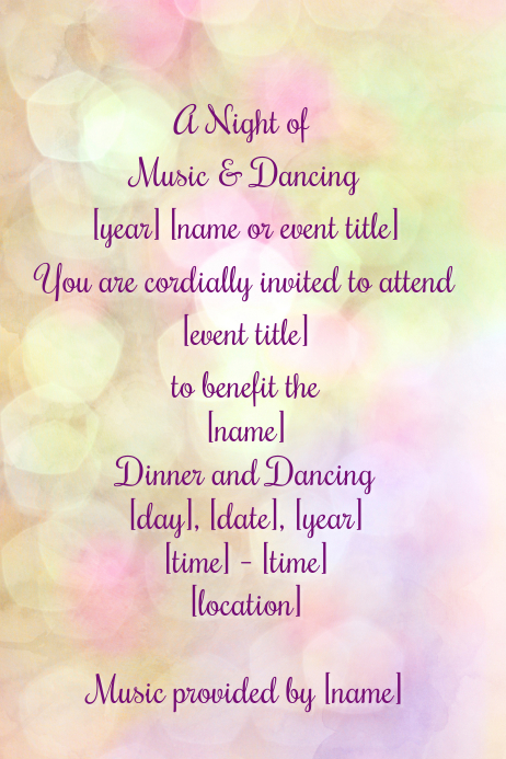 Dinner Dance Event Flyer Party Gala Ball Black Tie Formal Dinner Dance Event Flyer Party Gala Ball Black Tie Formal