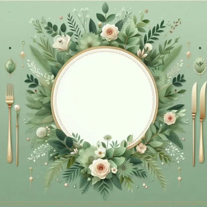 Plantilla de Dinner date invitation card background | PosterMyWall