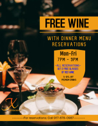 1 460 Wine Dinner Customizable Design Templates Postermywall