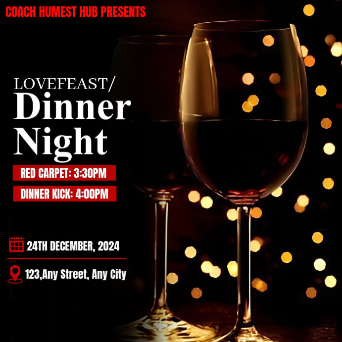Post Design Dinner Dinner Night Design Template | PosterMyWall
