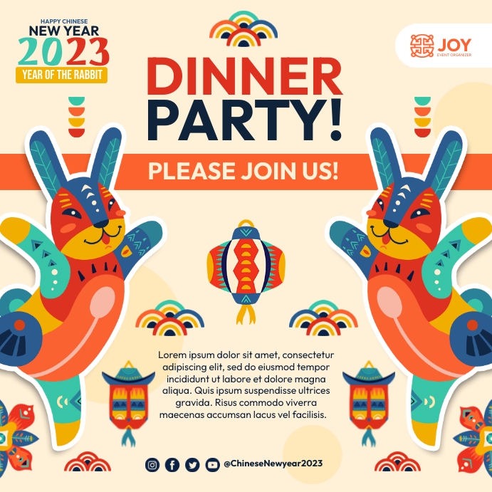 Post Design Dinner Dinner Party Template | PosterMyWall