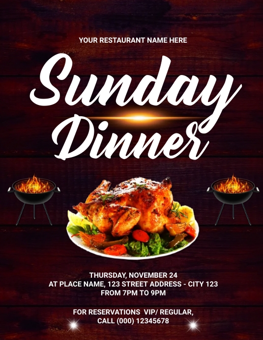 Dinner Party Templates | PosterMyWall