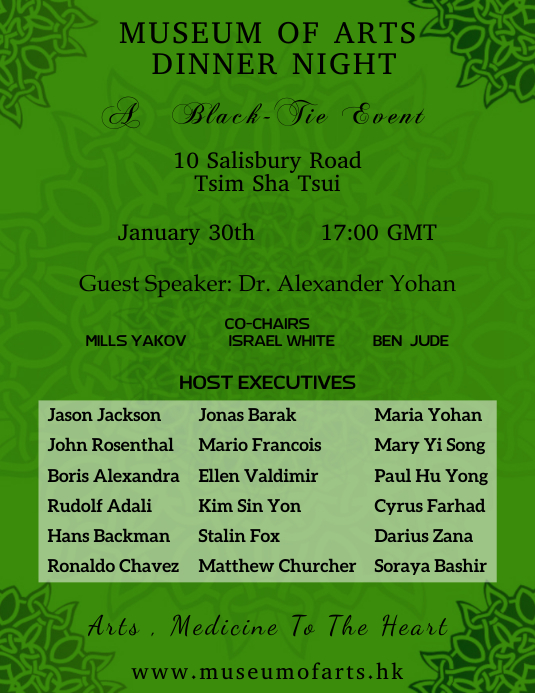 Dinner Program Flyer Template | PosterMyWall