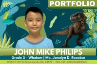Dinosaur Envelope  Cover Tatak template