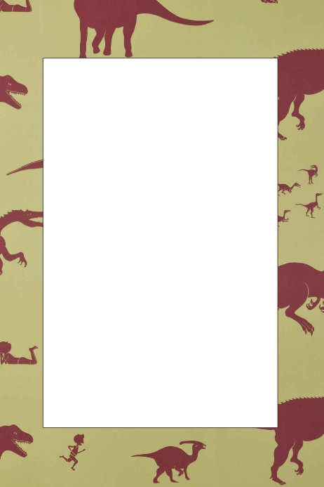 dinosaur party frame template postermywall
