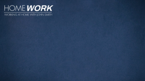 Dirty Blue Home Working Zoom Meeting BG Presentation (16:9) template