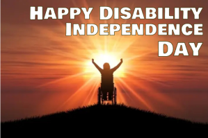 Disability Independence Day template design Etiket