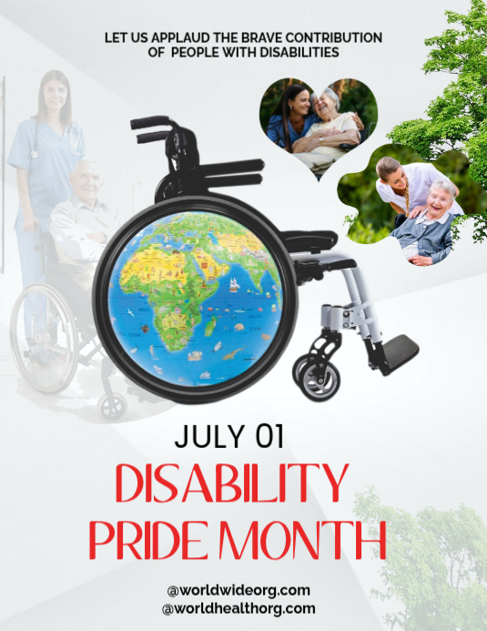 Disability Pride Month Posters Template | PosterMyWall