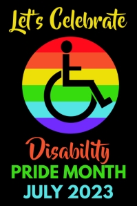Disability Pride Month Poster Template | PosterMyWall