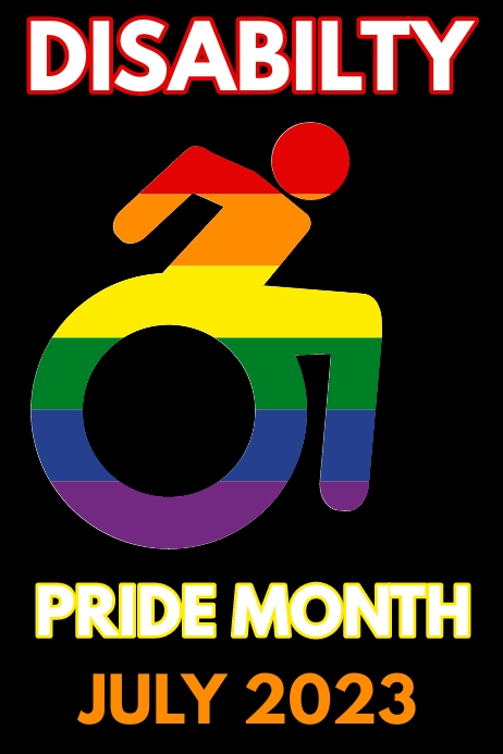 Disability pride month poster template | PosterMyWall