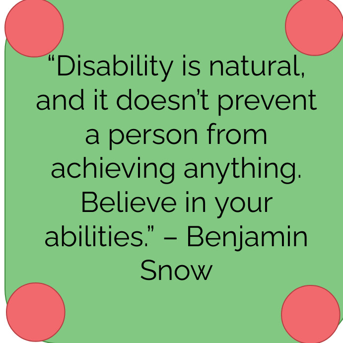 Insta Caption For Disability Rights Disability quote Template | PosterMyWall