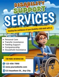 Disability Support Services Flyer (US Letter) template