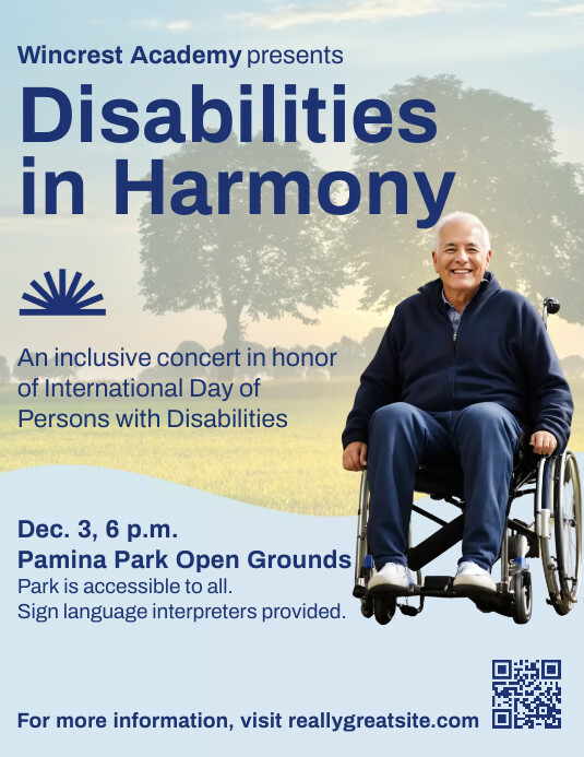 Disable Person Ads Template | PosterMyWall