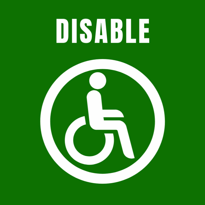 Disable Sign Template | PosterMyWall