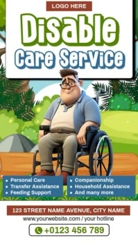 Disabled Care Services Instagram Reel template