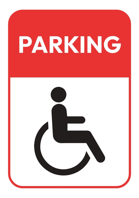 Disabled parking sign Template PosterMyWall Disabled parking sign Template PosterMyWall