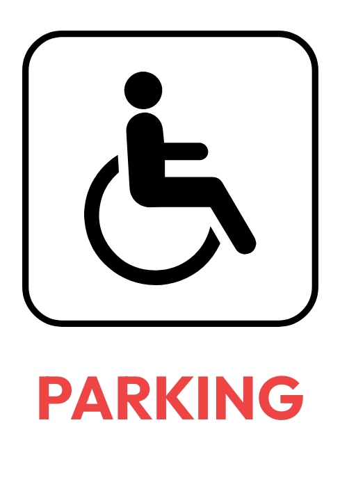 Splt Sign Disabled parking spot sign Template | PosterMyWall
