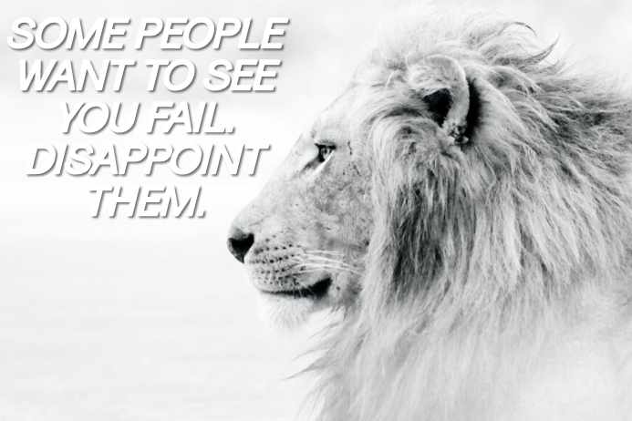 DISAPPOINT THEM QUOTE TEMPLATE Poster