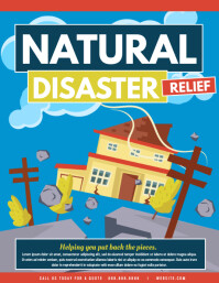Disaster Relief Fundraiser Flyer Poster Template | PosterMyWall