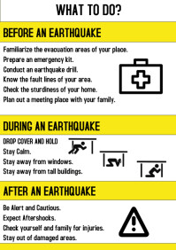 customizable design templates for earthquake postermywall