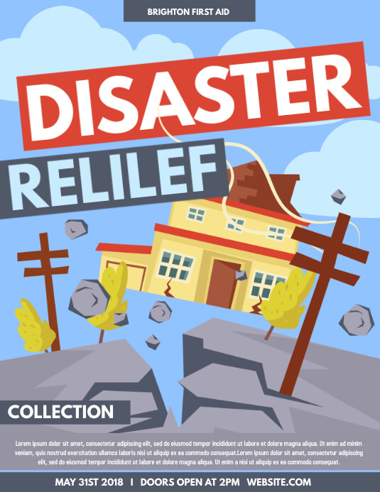 Disaster Relief Template | PosterMyWall