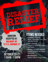 Disaster Relief Flyer Template | PosterMyWall