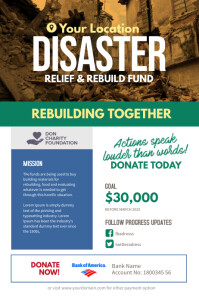 399+ Free Disaster Relief Flyer Templates | PosterMyWall
