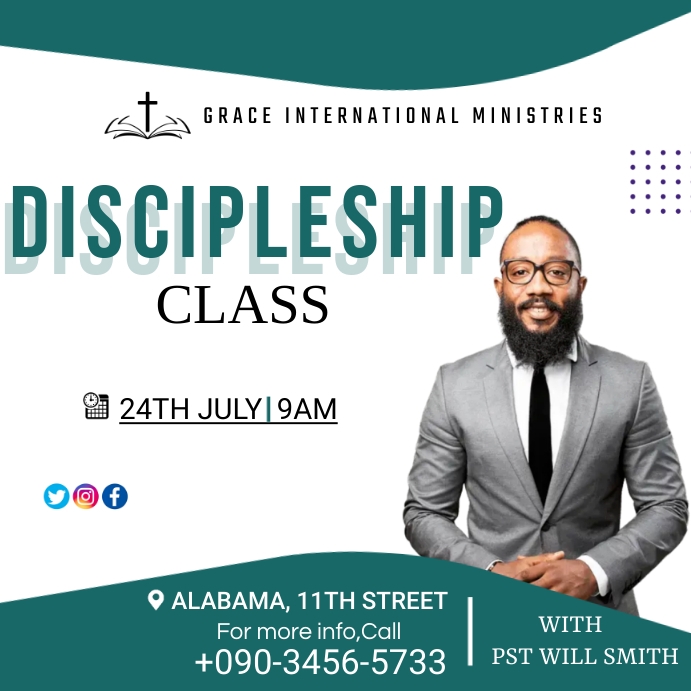 Discipleship Class Template | PosterMyWall