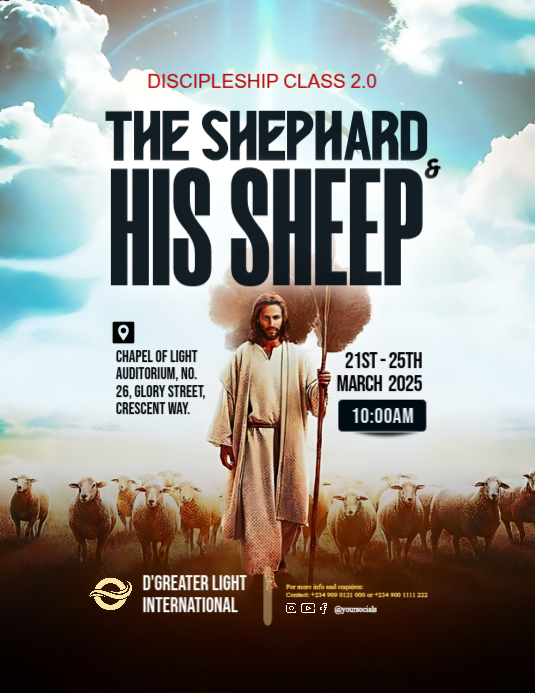 Copy of Discipleship Class flyer design | PosterMyWall
