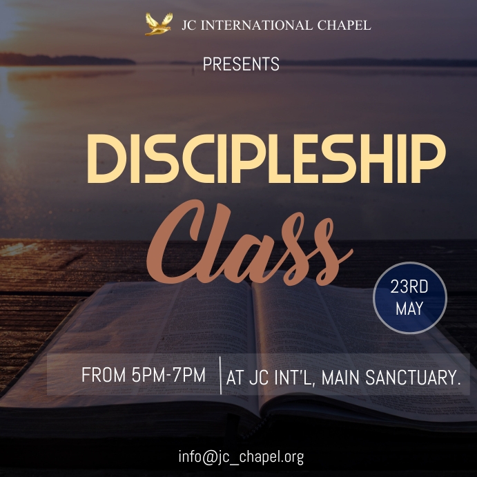 discipleship class poster Template | PosterMyWall