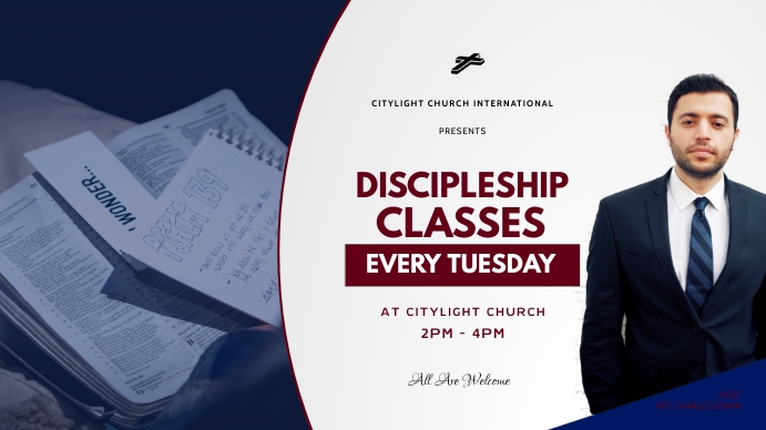 DISCIPLESHIP CLASSES Digital Display (16:9) template
