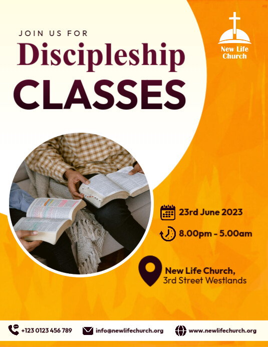 discipleship classes Template | PosterMyWall