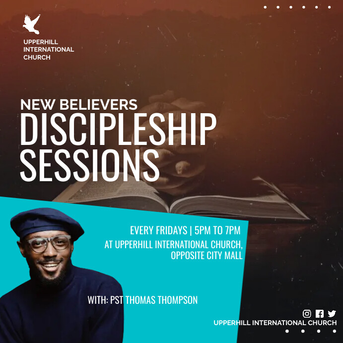 DISCIPLESHIP CLASSES Template | PosterMyWall