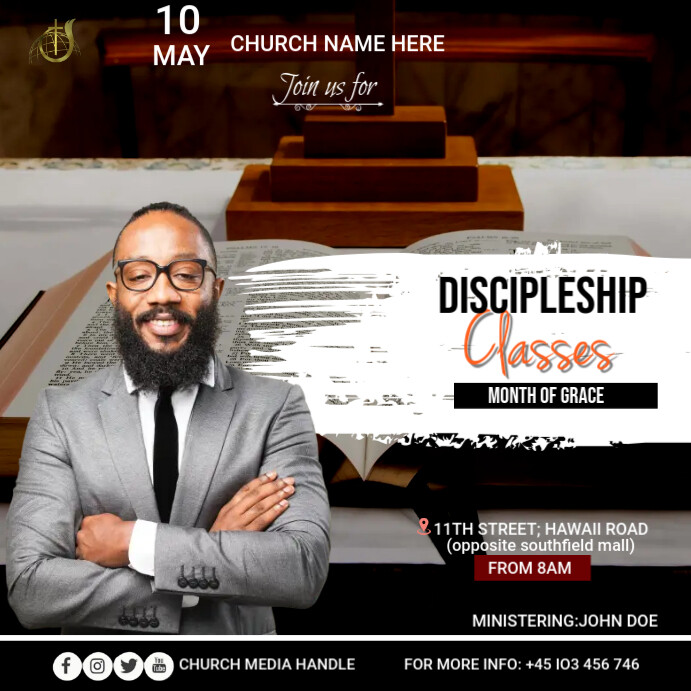 Copy of discipleship classes | PosterMyWall