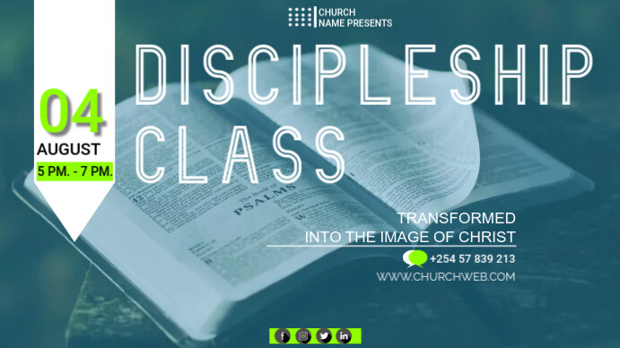 Copy of DISCIPLESHIP POSTER | PosterMyWall