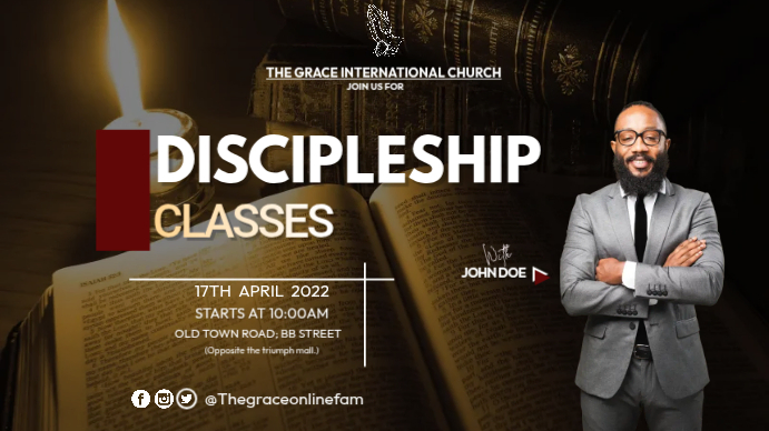 Discipleship Classes Template | PosterMyWall