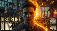 Discipline Transformation Self Improvement YouTube Thumbnail Template