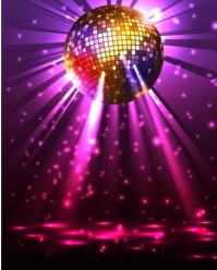 Disco Ball Dance Floor Lights Instagram Portrait template