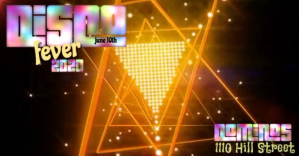 Black Disco Fever Event Facebook begivenhed cover Template