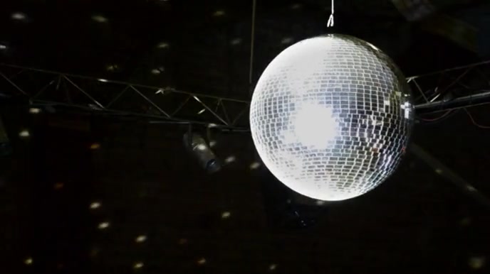 Disco Music Zoom Virtual Background Video Presentación (16:9) template