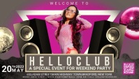 Disco Night, Music Festival Digital Blog template